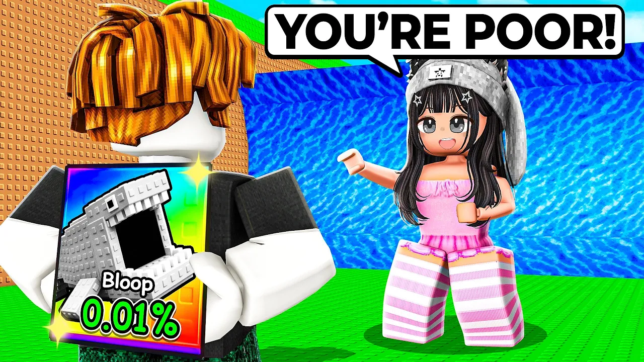 Trolling My Crush as a NOOB with OWNER Brainrots in Escape Tsunami for Brainrots