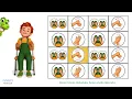 Body Percussion for Kids | Brain Break Rhythm Game | Animals 🐊 🐵 🐯