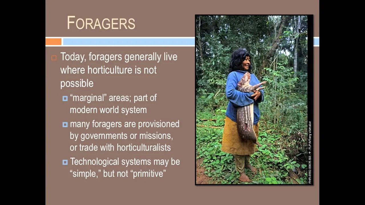 Subsistence Strategies: Foraging