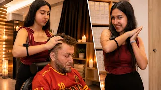 Lady Lale Relieved My Headache Very Quickly + Deep Peace Body Massage ( ASMR )