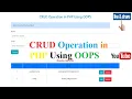 PHP CRUD Operation using OOP Simple Create Read Update Delete With Mysqli