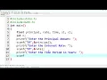 C Program to Calculate Simple Interest Compound Interest Coding Guide for Beginners