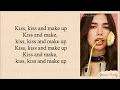 Download Lagu Dua Lipa \u0026 BLACKPINK - Kiss and Make Up (Easy Lyrics)