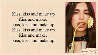 Dua Lipa BLACKPINK Kiss And Make Up Easy Lyrics 