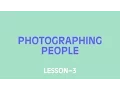 VSCO Academy Photographing People Lesson 3