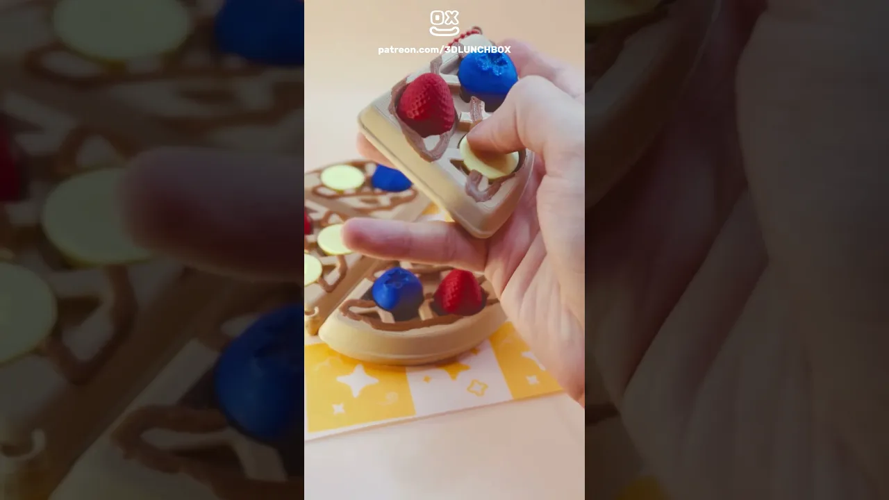 Waffle Slice Multi Clicker - Fidget Clicker Keychains video thumbnail