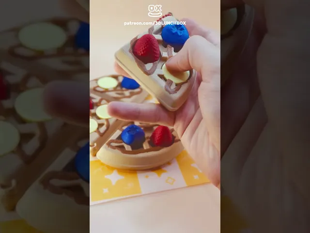 Waffle Slice Multi Clicker - Fidget Clicker Keychains video thumbnail