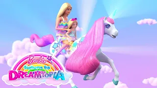 Download @Barbie | Barbie \u0026 Chelsea Ride🦄UNICORNS and RAINBOW🌈🎢Rollercoasters! | Barbie Return to Dreamtopia! MP3