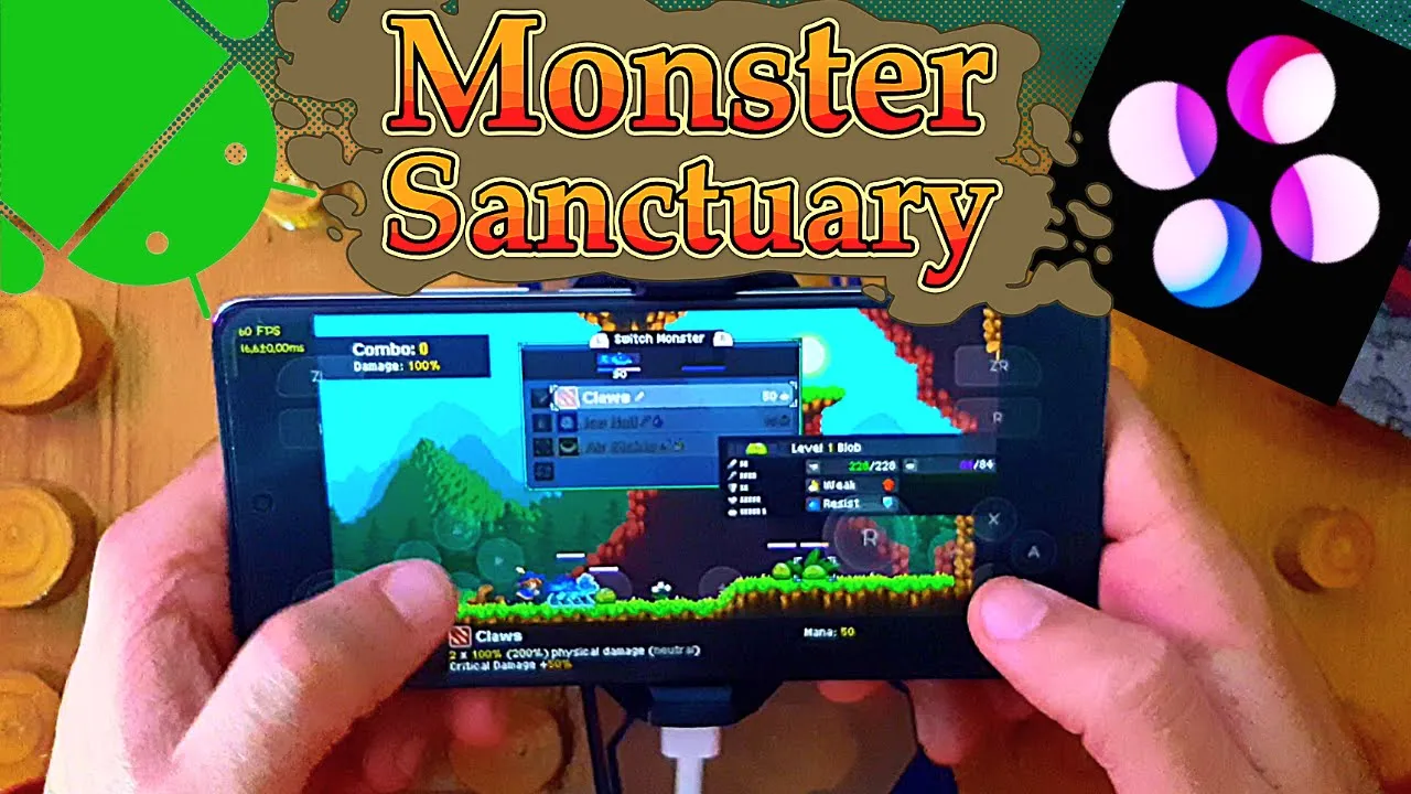 Monster Sanctuary Android Gameplay - Skyline Emulator Android - Skyline Mali GPU