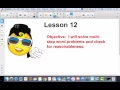 Module 1 lesson 12
