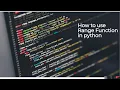 how to use range function in Python telugu C O D E with A R U N