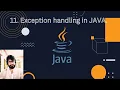 11 Exception handling in JAVA