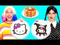Download Lagu Bút 3d Tuyệt Vời vs Thử Thách Vẽ Bánh Kếp với Wednesday Addams GoFun Challenge