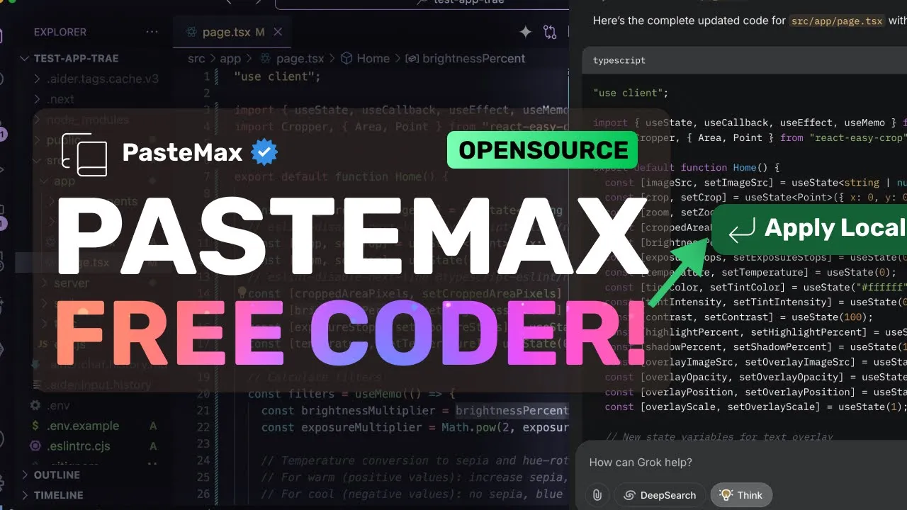PasteMax: IA para código grátis!