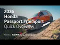 2026 Honda Passport TrailSport Quick Overview Capital One Auto Navigator