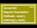 87 JavaScript regular expression methods in Hindi Regex tutorial in Hindi