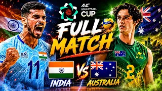 india vs australia full match highlights avc volleyball cup 2026