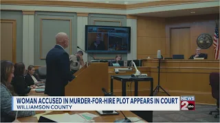 Woman accused in murder-for-hire plot appears in court