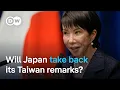 Lagu Japan official in China to calm diplomatic row over Taiwan question | DW News