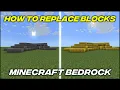 How To Replace Blocks Using Commands Minecraft Bedrock