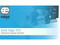 Solid Edge ST6 Dimension Change Direction