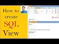 how to create a SQL view in access with example