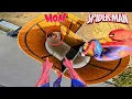 Download Lagu SPIDER-MAN TWINS ESCAPING ANGRY MOM (Funny ParkourPOV Comedy)
