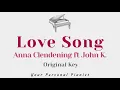 Love Song - Anna Clendening ft John K. (Original Key Karaoke)
