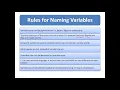 Ch9 - 04 Rules for naming variables