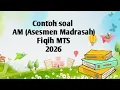 Sample questions AM for the 2026 Islamic Junior High School Fiqh Assessment