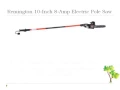 Electric Tree Trimmer Pole Chain Saw Pruner Remington 15 Foot Branch