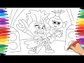 TROLLS WORLD TOUR COLORING PAGE - WATCH HOW TO DRAW TROLLS WORLD TOUR COLORING PAGE WITH MARKERS