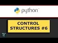Python Control Structure Tutorial 6 Loop Over a List