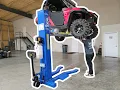 UTV Lifted with MSC-6K-LP Car Lift Adapter