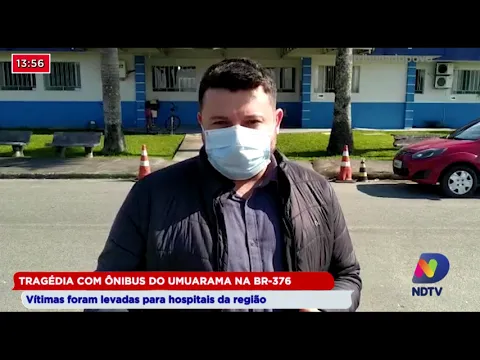 Tragédia com ônibus do Umuarama na BR-376, vítimas foram levadas para hospitais da região