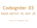 Codeigniter Bangla tutorial Part 03
