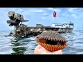 SEARCHING for FOOD on the BOTTOM of the GULF of MEXICO solo Scallop Catch Clean Cook