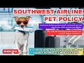 How to travel with pet in flight Southwest airline pet policy