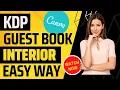 How To Create Baby Shower Guest Book Interior Using Canva EASY Amazon KDP Interior Tutorial