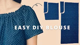 Download Easy pattern to make elastic neckline off shoulder blouse | summer blouse MP3