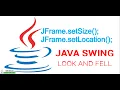 java swing setSize setLocation how to set jframe size 99 point azeem joogi