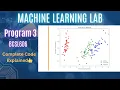 Program 3 Machine Learning Lab