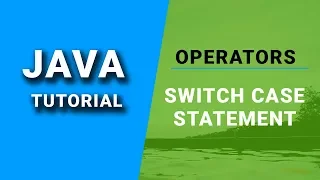 Java Tutorial Operators Switch Case Statement
