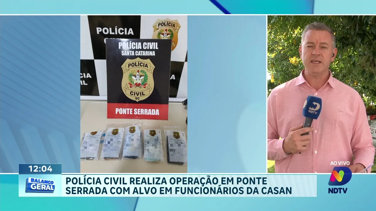 Operação 'Servidores' prende suspeitos em Ponte Serrada