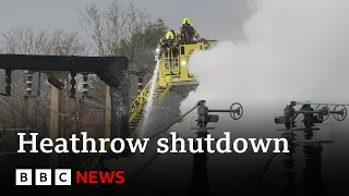 Counter-terrorism police leading Heathrow fire investigation | BBC News