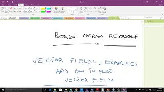 Vector fields definition and plots