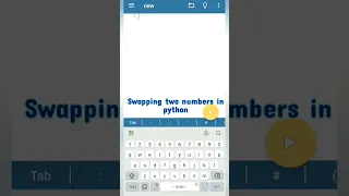 swapping of two numbers in python with temporary variable wap to swap two numbers