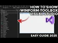 How to WinForms Toolbox in Visual Studio - Easy Step-by-step Guide 2025