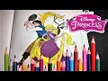 DISNEY PRINCESS COLOURING RAPUNZEL COLOURING PAGES FOR KIDS