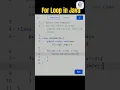 Understanding For Loop in Java For loop Example